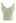 Soft V-Neck Crop Tank Top in Pea Green