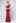 Ruffle One-Shoulder Mermaid Satin Gown in Burgundy