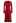 Button Front Ribbed Knit A-line Midi Dress in Red