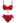 Seashell Shaped Drawstring Bikini Set in Red
