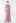 Sequined Vine Flutter Sleeve Mesh Gown in Dusty Pink