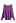 Boat Neck Batwing Sleeves Knit Top in Purple
