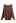 Boat Neck Batwing Sleeves Knit Top in Brown