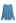 Boat Neck Batwing Sleeves Knit Top in Blue