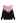 Two-Tone Boat Neck Batwing Sleeve Sweater in Pink