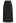 Side Ruched Slit Hem Pencil Skirt in Black