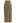 Buttoned Front Slit Rib Knit Skirt in Tan