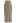 Buttoned Front Slit Rib Knit Skirt in Taupe