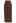 Buttoned Front Slit Rib Knit Skirt in Brown
