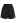 Textured Buttoned Faux Leather Shorts in Black