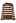 Buttoned Neck Striped Oversize Sweater in Brown