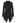 Wide Lapel Tie Waist Knit Cardigan in Black