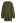 Lantern Sleeve Round Neck Ribbed Sweater Dress in Army Green