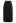 Slit Back Belted Maxi Skirt in Black