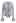 Exaggerated Ruffle Neck Self-Tie Knit Top in Grey