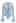Exaggerated Ruffle Neck Self-Tie Knit Top in Blue