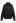 Fake Flap Pocket Faux Leather Jacket in Black