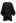 Exaggerated Bubble Sleeve Belted Ruffle Dress in Black