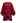 Exaggerated Bubble Sleeve Belted Ruffle Dress in Red