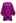 Exaggerated Bubble Sleeve Belted Ruffle Dress in Magenta