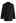Side Pleat Single-Breasted Blazer in Black