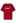 Paris Print Round Neck T-Shirt in Red