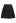 Seam Detailing Belted Pleated Mini Skirt in Black