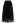 Fairy Plisse Mesh Tulle Midi Skirt in Black