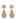 Gleaming 3D Droplet Shape Earrings