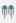 Emerald Cut Gem Diamond Tassel Earrings in Green