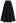 Noble Embossed Floral Jacquard Midi Skirt in Black