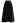 Seam Detailing Pleated A-Line Skirt in Black