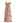 Side Slit Tiered Ruffle Cami Dress in Pink