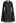 Open Back Hollow Out Knit Cover Up in Black