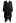 Fringed Hem Pointelle Knit Cover Up in Black