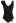 Braided Strap Ruffle Trim Swimsuit in Black