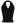 Halter Neck Ribbed Knit Top in Black