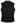 Square Neck Ruched Waist Sleeveless Top in Black