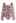Geometric Pattern Twisted Front Cutout Swimsuit in Pink