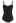 Twisted Cutout Wavy Textured Swimsuit in Black