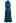 Asymmetric Ruched Neckline Sleeveless Dress in Teal
