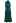 Asymmetric Ruched Neckline Sleeveless Dress in Dark Green