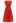 Sash Adorned Pleated Wrap Sleeveless Dress in Orange