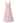 Crisscross Open Back Wrap Mesh Tulle Dress in Pink