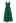 Twist Cutout Shirred Cami Maxi Dress in Green
