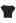 Asymmetric Boat Neck Ruched Top in Black