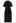 Cutout Waist Side Ruched Shirt Dress in Black