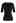 Faux Wrap Soft Mesh Elbow Sleeve Top in Black