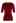 Faux Wrap Soft Mesh Elbow Sleeve Top in Red