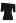 Folded Off-Shoulder Short-Sleeve Knit Top in Black